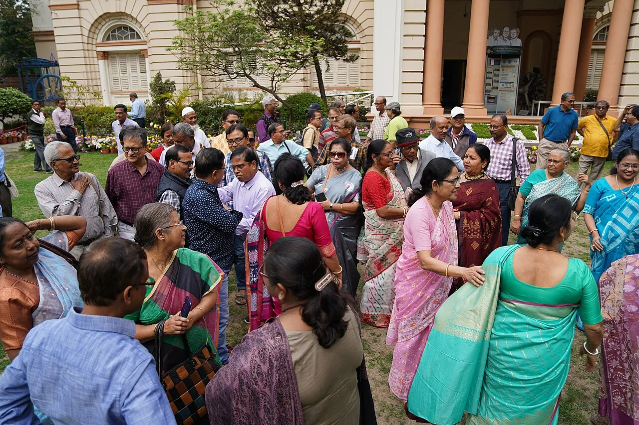 Senior citizens enjoying a comfortable group journey